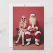 Grappig kerstduo: Kerstman en mevrouw Claus Kaart (Voorkant)