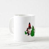 Grappig kerstdwarfs koffiemok (Voorkant links)