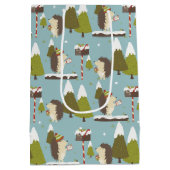 Grappig kerstegel-Kind Medium Cadeauzakje (Achterkant)