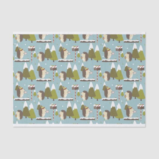 Grappig kerstegel-Kind Tissuepapier (Voorkant)