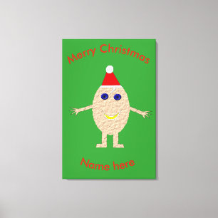 Grappig kerstei, aangepast afdrukken