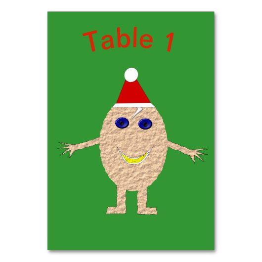 Grappig kerstei Eigen tablet Kaart (Voorkant)