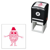 Grappig kerstei Self Inking Stamp Zelfinktende Stempel (In situ)