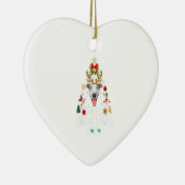 Grappig kerstfeest 2020 - Boom Greyhound Mask Cost Keramisch Ornament (Rechts)