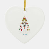 Grappig kerstfeest 2020 - Boom Greyhound Mask Cost Keramisch Ornament (Voorkant)