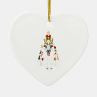 Grappig kerstfeest 2020 - Boom Greyhound Mask Cost Keramisch Ornament