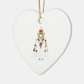 Grappig kerstfeest 2020 - Boom Greyhound Mask Cost Keramisch Ornament (Links)