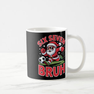 Grappig kerstfeest 67 Meme Bruh Voetbal Kerstman X Koffiemok