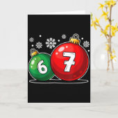 Grappig kerstfeest 67 Six Seven Meme Gen Alpha Jar Kaart (Gele Bloem)