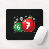 Grappig kerstfeest 67 Six Seven Meme Gen Alpha str Muismat (Met muis)