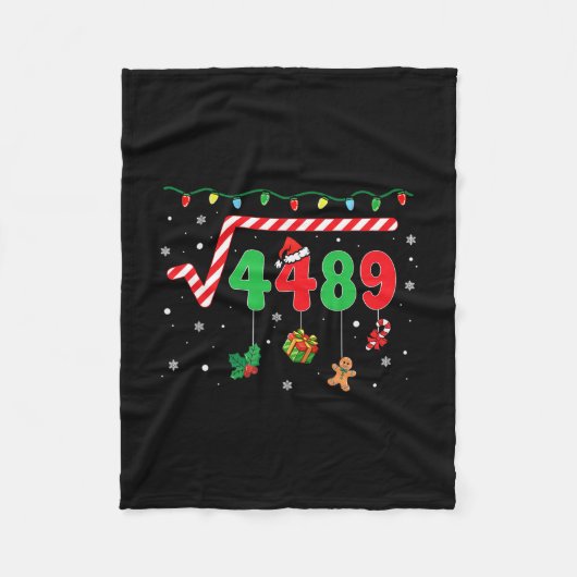 Grappig kerstfeest 6 7 wiskundeleraar 67 Meme vier Fleece Deken (Voorkant)