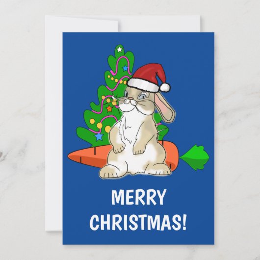 Grappig kerstfeest, aanpasbaar feestdagenkaart (Voorkant)