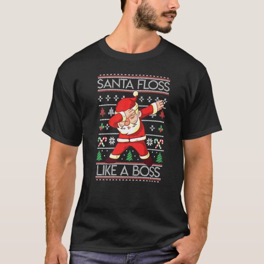 Grappig kerstfeest als een kerstkerstmankreet. t-shirt (Voorkant)