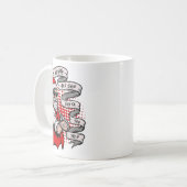 Grappig kerstfeest als feestdag koffiemok (Voorkant links)