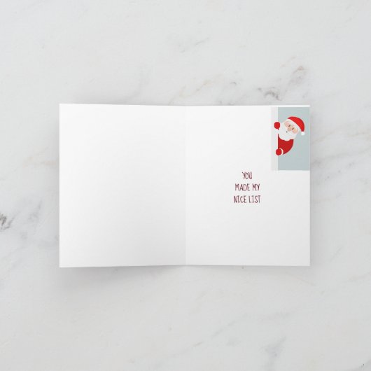 Grappig kerstfeest Babe Nice Kaart (Binnen)