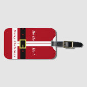 Grappig Kerstfeest Bagagelabel Santa Gift (Voorkant (horizontaal))