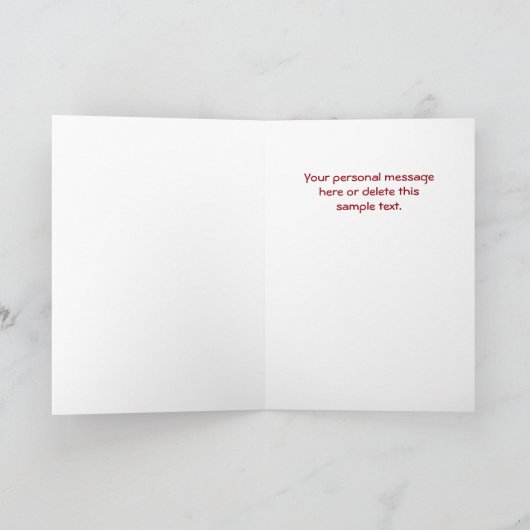 Grappig kerstfeest Bah Humbug Santa in Sleep Feestdagen Kaart (Binnen)