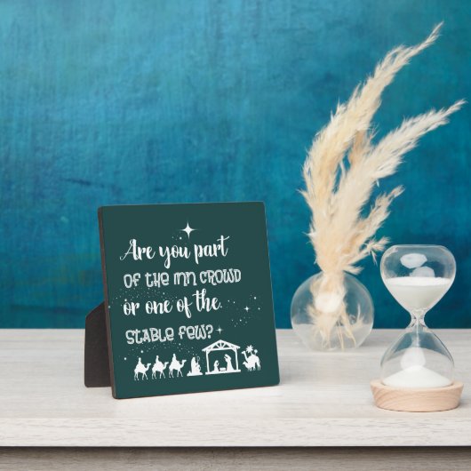 Grappig kerstfeest ben je een deel van de Inn Crow Fotoplaat (Insitu)