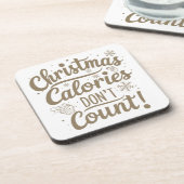Grappig kerstfeest bier onderzetter (Linkerzijde)