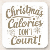 Grappig kerstfeest bier onderzetter (Voorkant)