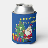 Grappig kerstfeest blikjeskoeler (Blikje Voorkant)