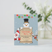 Grappig kerstfeest briefkaart (Staand voorkant)