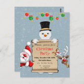 Grappig kerstfeest briefkaart (Voorkant / Achterkant)