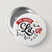 Grappig kerstfeest Button (Voorkant /achterkant)