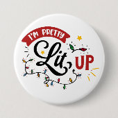 Grappig kerstfeest Button (Voorkant)