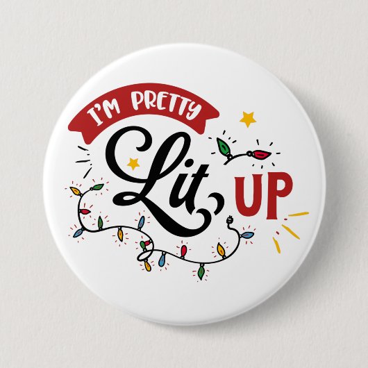 Grappig kerstfeest Button (Voorkant)