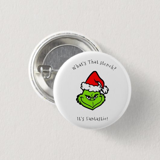 Grappig kerstfeest Button (Voorkant /achterkant)