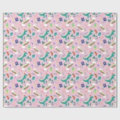 Grappig kerstfeest cadeaupapier (Vlak)