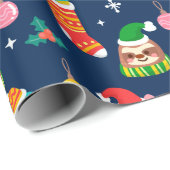 Grappig kerstfeest cadeaupapier (Rol Hoek)