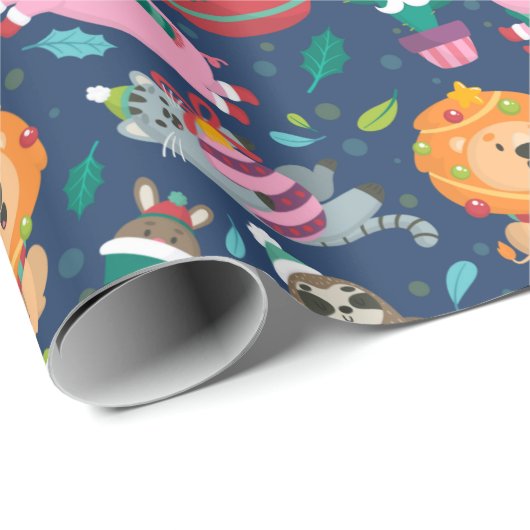 Grappig kerstfeest cadeaupapier (Rol Hoek)