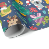 Grappig kerstfeest cadeaupapier (Rol Hoek)