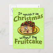 Grappig kerstfeest Cartoon Feestdagenkaart (Voorkant / Achterkant)