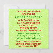 Grappig kerstfeest Cartoon Fruitcake Kaart (Achterkant)