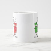 Grappig kerstfeest Cartoon Kokerspecerijen Grote Koffiekop (Voorkant)