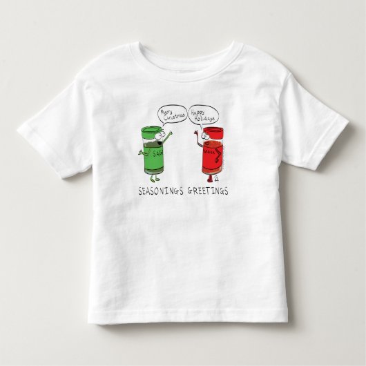 Grappig kerstfeest Cartoon Kokerspecerijen Kinder Shirts (Voorkant)