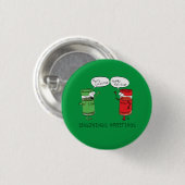 Grappig kerstfeest Cartoon Kokerspecerijen Ronde Button 3,2 Cm (Voorkant /achterkant)