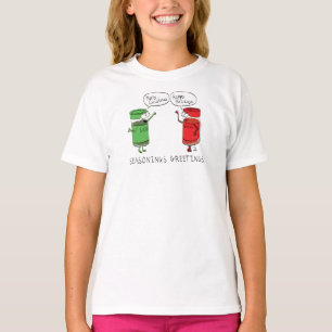 Grappig kerstfeest Cartoon Kokerspecerijen T-shirt