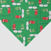 Grappig kerstfeest Cartoon Kokerspecerijen Tissuepapier (Detail)