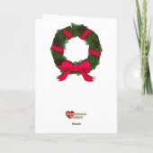 Grappig kerstfeest Cartoon met dit feestseizoen Feestdagen Kaart (Achterkant)