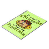 Grappig kerstfeest Cartoon Notitieboek (Linkerzijde)