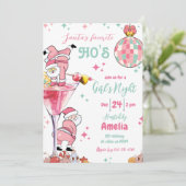 Grappig Kerstfeest Cocktail Party Meisjesnacht Kaart (Staand voorkant)