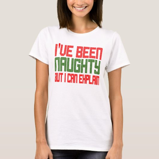 Grappig kerstfeest dat ik ben geweest, Naughty Cro T-shirt (Voorkant)