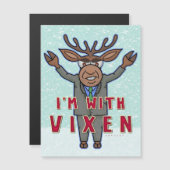 Grappig kerstfeest dat ik ben met Vixen Reindeer V (Voorkant / Achterkant)