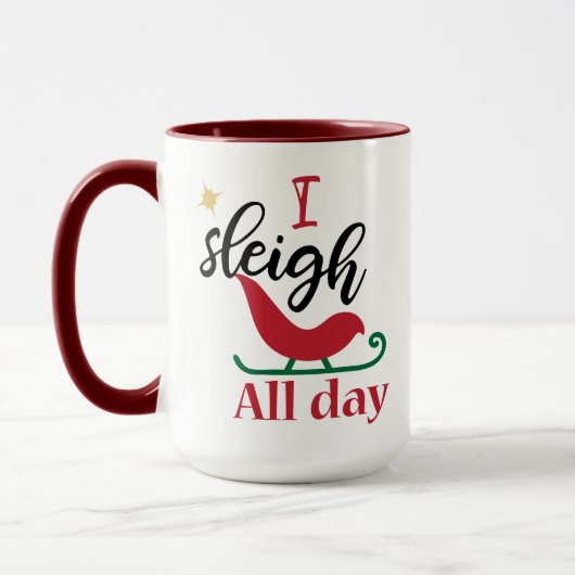 Grappig kerstfeest dat ik de hele dag heb geslapen mok (Links)