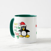 Grappig kerstfeest dat ik niet goed hoef te zijn.  mok (Voorkant links)