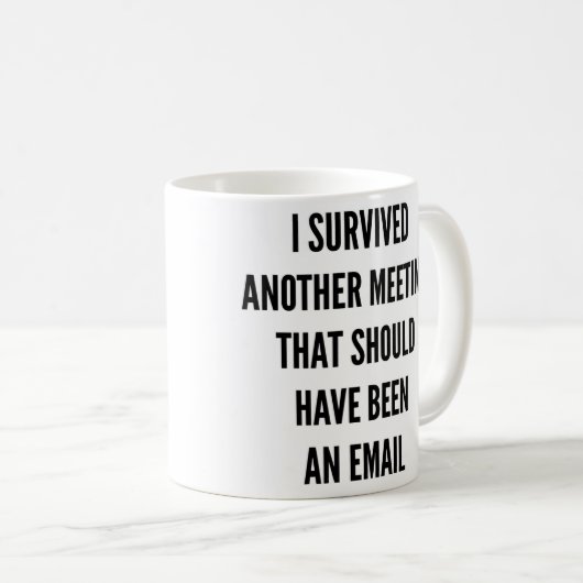 Grappig kerstfeest dat ik nog heb overleefd. koffiemok (Voorkant rechts)